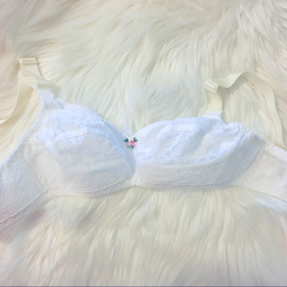 NWOT Jeunique Wire-Free Bra White - Picture 7 of 7